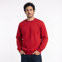 T-World - Polerón Unisex Algodón Afranelado Básico Antipilling Rojo