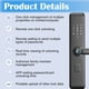 thumbnail image 5 of Cerradura inteligente para puerta de casa, cerradura para apartamento, cerradura para hotel, cerradura con tarjeta, cerradura para habitación de alquiler con Bluetooth y huella dactilar., 5 of 5