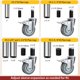 thumbnail image 3 of Caster Wheels HOLKIE, vástago expansible de 4 pulgadas con candado, juego de 4, 3 of 9