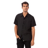 Camisa De Chef Utility Para Hombre Chef Works, Negra, Talla Xx-Large