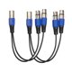 thumbnail image 5 of 2x Conector Macho XLR De 3 Pines A Doble 2 Hembra Jack Y Splitter Mic DJ Cable Adaptador, 5 of 5