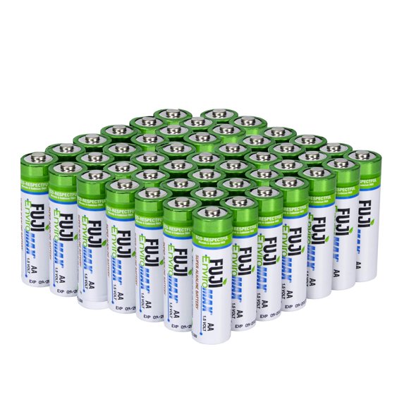 Pilas alcalinas Fuji Enviromax 4300SP48 AA de 1.5 V (paquete de 48)