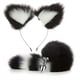 thumbnail image 1 of 2pcs Set Sexy Anal Plug Toy, Fox Tail Design Sex Toys For Orgasm Pleasure For Men Women Couple, 1 of 3