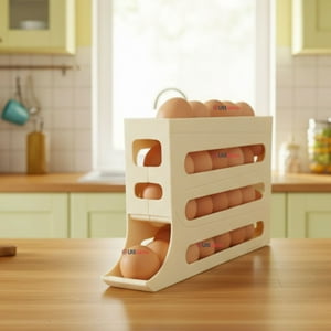 Line - Organizador Dispensador De Huevos Para 30 Huevos Huevera 4 Niveles