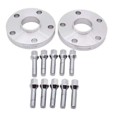 Ioensy - 2 Piezas Espaciadores De Rueda Centrados En Cubo Pernos De 20Mm Con 10 Pernos Para Vw Audi