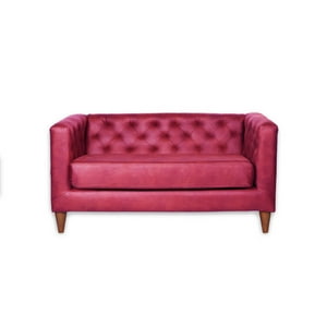 Latam Home - Sofá Brescia 2C Cuero Kentucky Rojo