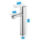 thumbnail image 2 of Llave Grifo Monomando De Baño Acero Inoxidable27cm Lavamanos, 2 of 4