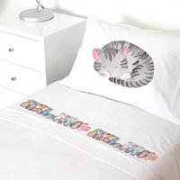 Tuyo Print - Juego De Sábanas 1,5 Pl Animales Acuarela