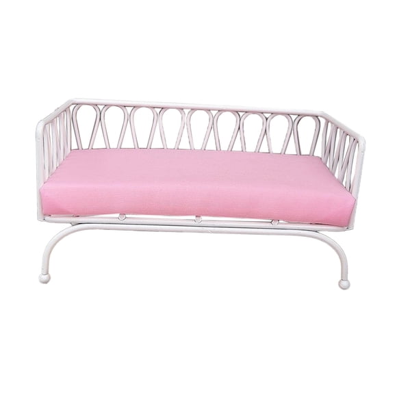 Adorno De Sofá En Miniatura, Accesorio Nórdico Para Niños, Juguete De Simulación, Silla De Metal Blanca