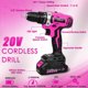 thumbnail image 2 of Kit de herramientas ThinkLearn con taladro 20 V, 265 in-lb, rosa, 175 piezas, 2 of 3