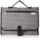 thumbnail image 1 of Bolsa organizadora de aseo de viaje Simplily Co. Colgante a rayas blanco y negro, 1 of 6