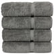 thumbnail image 1 of Toallas Chakir Turkish Linens, 100% algodón, 4 piezas, color gris, 1 of 7
