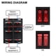 thumbnail image 4 of Interruptor basculante Baomain DPST dual de 6 pines, encendido/apagado, 16 A, 250 V AC, 4 of 8