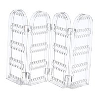 Ioensy - Organizador De Pendientes Plegable, Organizador De Joyas Para Tiendas De Pendientes, Tocador, 4 Pantallas