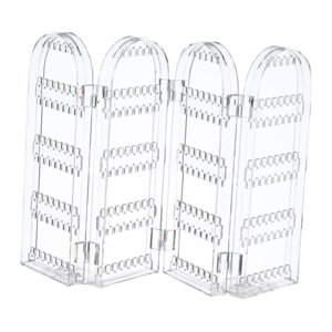 Ioensy - Organizador De Pendientes Plegable, Organizador De Joyas Para Tiendas De Pendientes, Tocador, 4 Pantallas