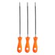 thumbnail image 1 of Uxcell 3pcs Lima para Motosierra 11/64"(4.5mm) Acero Cromado Doble Corte Raspado Redondo con Mango de Plástico para Pulido de Motosierra, 1 of 7