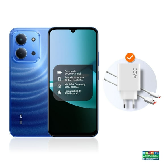 Smartphone Redmi 15C 4G 256GB Azul Xioami