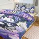 thumbnail image 1 of Kuromi Print Bedding Set Pattern Duvet Cove Set 3 Pieces 1 Quilt Cover And 2 Pillowcases for Women Men Teens, 1 of 5