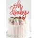 thumbnail image 2 of Decoración de tarta EONNCNT Oh Baby con purpurina roja para baby shower, 2 of 7