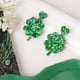 thumbnail image 3 of Pendientes de San Patricio, brillantes, de trébol, acrílicos, de cuatro hojas, con trébol irlandés de la suerte, accesorios para el Día de San Patricio para mujeres y niñas., 3 of 6