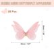 thumbnail image 2 of 20 Paquete de Apliques de Mariposa de Malla Transparente, Parche de Mariposas de 50mm, Rosa, 2 of 7