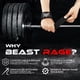 thumbnail image 5 of Correas de levantamiento BEAST RAGE para levantamiento de pesas (negras), 5 of 8