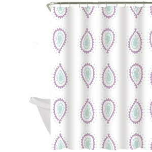 Decoexpress - Cortina De Baño 180X180 Impermeable + 12 Ganchos Bulgara