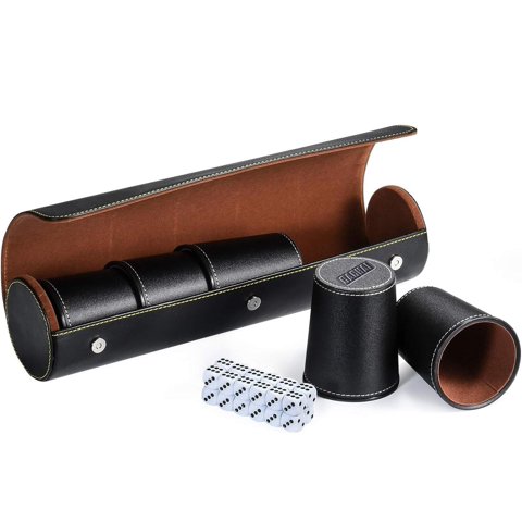 Cachos Juegos De Mesa 5 Cachos Cuero Pu Dados Cachai