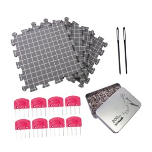 Magideal - Tapetes De Bloqueo Para Tejer, Tablas De Bloqueo Reutilizables De Espuma Resistente, Para Proyectos De Crochet, Húmedos Y Con , Regalo Para Princ 4 Piezas Estera