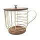 thumbnail image 1 of Soporte Para Cápsulas De Café, Cesta De Almacenamiento De Cápsulas De Café De Hierro Para Cafeterías, Mostrador, Hotel, Dorado, 1 of 5