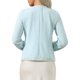 thumbnail image 3 of INSPIRE CHIC Chaqueta de Punto de Tweed para Mujer de Manga Larga con Frente Abierto para Negocios Casual para Vestido S Azul Claro, 3 of 5