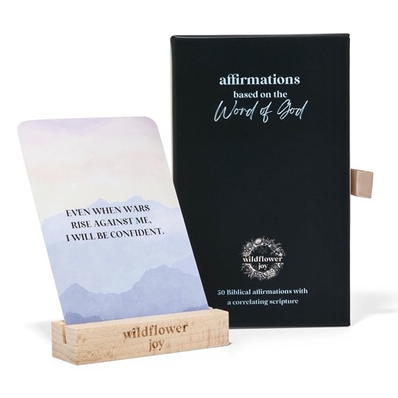 Baraja de 52 tarjetas de afirmaciones WildFlower Joy