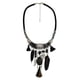 thumbnail image 4 of joyas vintage turquesa borlas gargantilla bohemia collar de declaración negro, 4 of 5