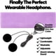 thumbnail image 2 of Auriculares para dormir CozyPhones de forro polar con cable para colocar sobre la oreja, color violeta, 2 of 6