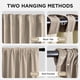 thumbnail image 3 of Cortinas Joydeco de terciopelo beige opacas térmicas 132 x 228 cm, 3 of 9