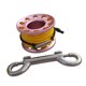 thumbnail image 5 of Carrete De Dedo De Aleación De Aluminio De Buceo De 15 M Con Mosquetón De Perno Rosa, 5 of 5