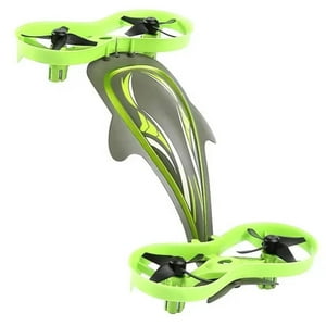 Maravillas Valdivia - Vehículo Control Remoto 3 En 1 Funciona En Tierra Agua Y Aire Verde