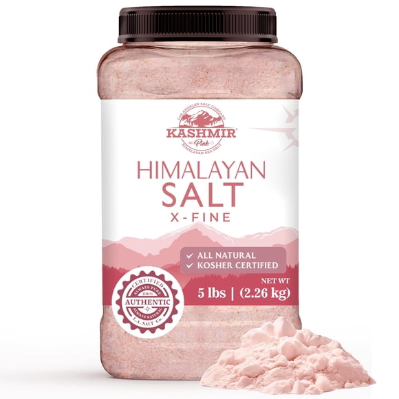 Sal del Himalaya LA SALT CO Kashmir, tarro a granel de 2,27 kg, X-Fine