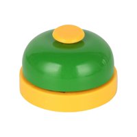 Magideal - Timbre De Servicio Timbre De Escritorio Timbre De Mostrador Multifunción Timbre De Llamada Timbre De Metal Timbre Para Mostrador Restaurante Escuela , Verde Amarillo