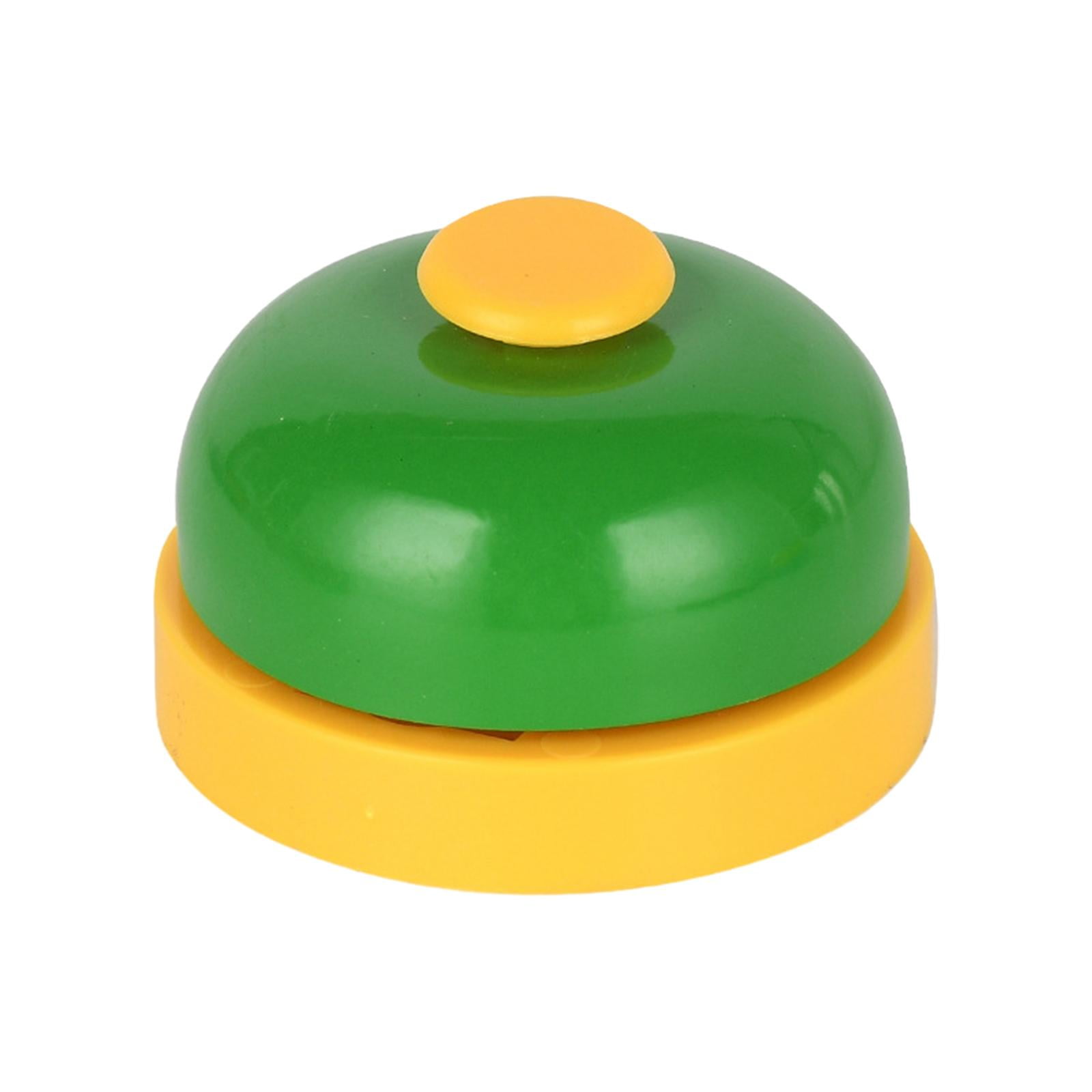 Magideal - Timbre De Servicio Timbre De Escritorio Timbre De Mostrador Multifunción Timbre De Llamada Timbre De Metal Timbre Para Mostrador Restaurante Escuela , Verde Amarillo