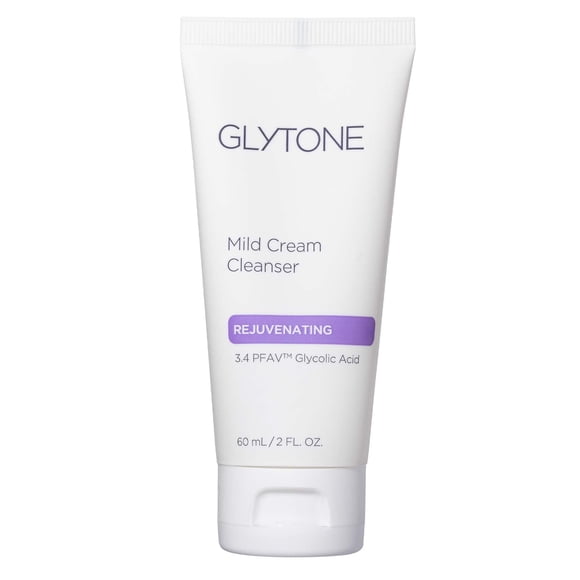 Crema suave Cleanser GLYTONE, 60 ml, con ácido glicólico al 3,4%