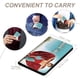thumbnail image 4 of Nacho Libre Porta Pasaporte y Cartera de Viaje Premium de Cuero PU, Funda de Pasaporte Bloqueo RFID con Ranuras para Tarjetas de Crédito, Estuche para Libro de Pasaporte para Familia 10cm × 15cm, 4 of 6