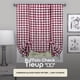 thumbnail image 2 of Cortina de ventana ACHIM Buffalo Check Tieup 107 x 160 cm, color burdeos, 2 of 6