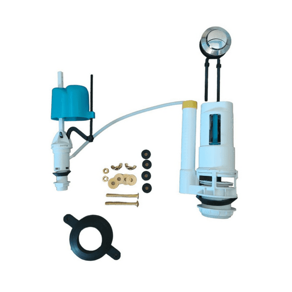 Kit Valvula Estanque Wc Admision + Descarga 2 Etapas +boton