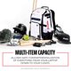 thumbnail image 4 of Bolsa para bates de sóftbol Franklin Sports USA Traveler Elite, color blanco, 4 of 9