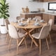 thumbnail image 2 of Comedor Mesa Redonda Equiz Wood 120cm + 6 Sillas Isy Arena, 2 of 4
