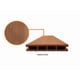 thumbnail image 2 of Tabla tipo Deck WPC Piso Doble Estría Café QRubber, 2 of 2