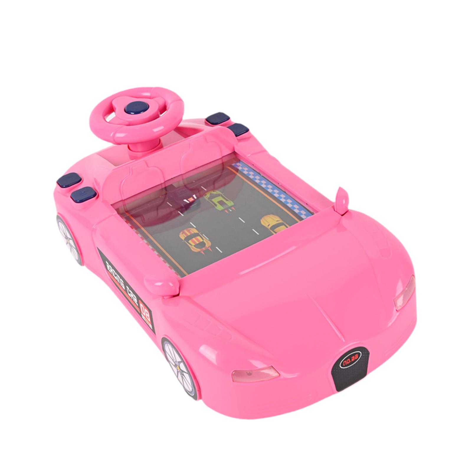 Magideal - Volante Juguete Musical Para Niños Con Simulador De Aventura Coche Con Música Y Luz Juego Educativo De Conducción Resistente Pp Adecuado Para Cumpleañ Rosa