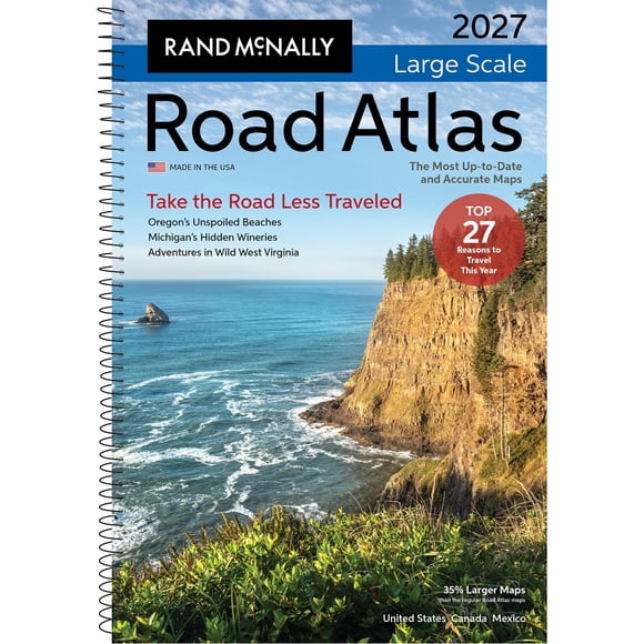 Atlas de carreteras Rand McNally 2027 de gran escala