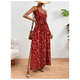 thumbnail image 3 of Vestido De Mujer Largo Estampado Floral Tipo Camiseta Cinturon, 3 of 7